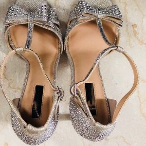 I·N·C Champagne Rhinestone Heels 11M